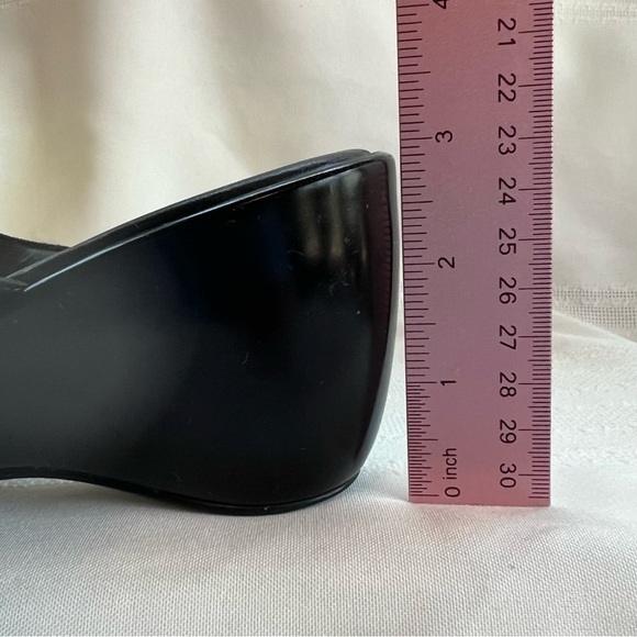 Nickels Soft Women's Templete Black Lthr Heeled Sandal Sz 6 EUC Made in Brazil‎ - Picture 10 of 11